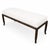 2010s Mid Century Modern Walnut in White Boucle For Sale - Image 5 of 5