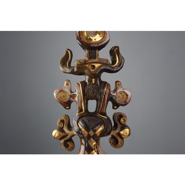 Mid-Century Modern Totem by Elisabeth Vandeweghe for Perignem, Belgium, 1970s For Sale - Image 3 of 13