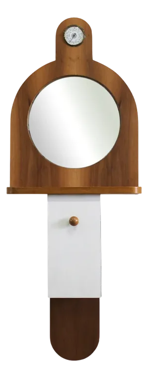 Tempus Wall Cabinet in Wood by Ettore Sottsass for Poltronova, 1960s