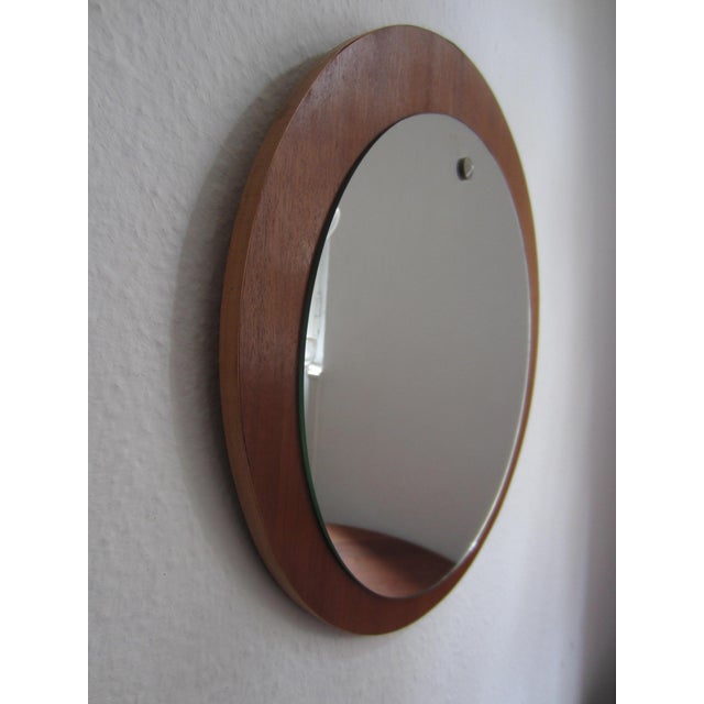 Mid-Century Modern Teak Wall Mirror, 1960s For Sale - Image 9 of 9