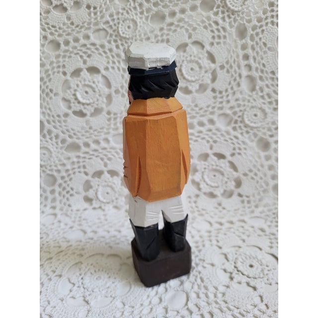 A wooden sailor, perfect for a coastal home. He would look great as part of a collection. Measuring 8" x 2" x 1 1/2" and...
