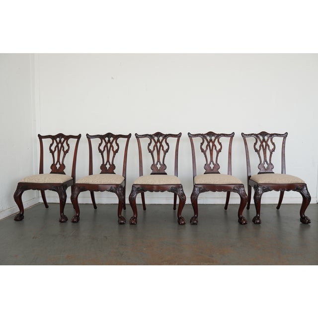 Wood Vintage Henredon Carved Dining Chairs (Set of 10) For Sale - Image 7 of 18
