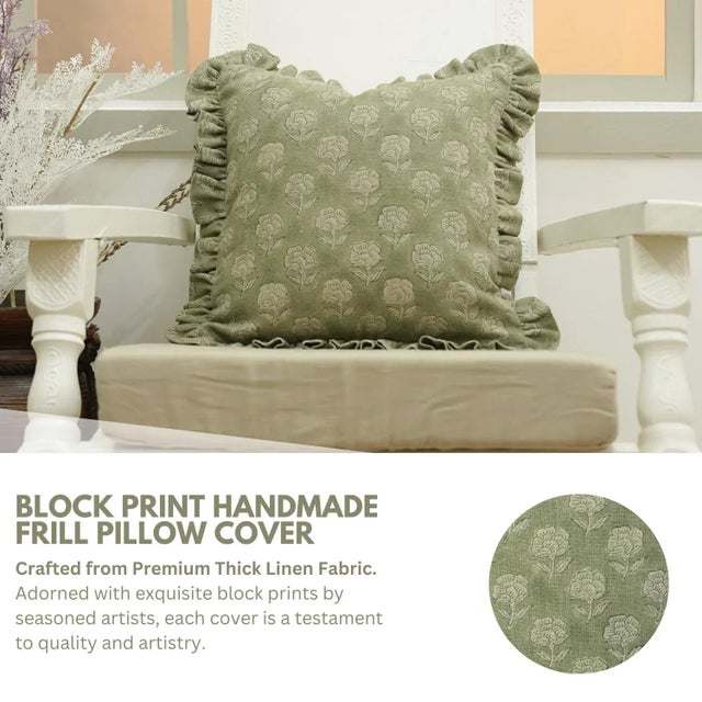 * Handmade Block Print Design – Expertly handcrafted using traditional block printing techniques on premium thick linen,...