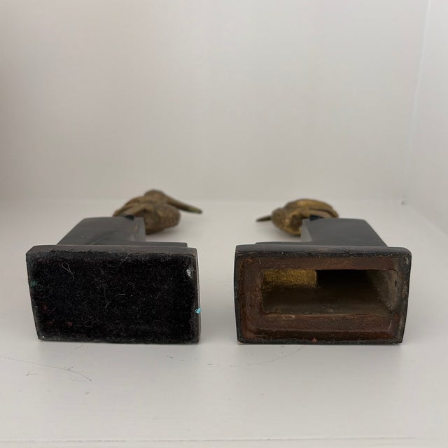1930s 1930’s Brass Pelican Bookends - Set of 2 For Sale - Image 5 of 10