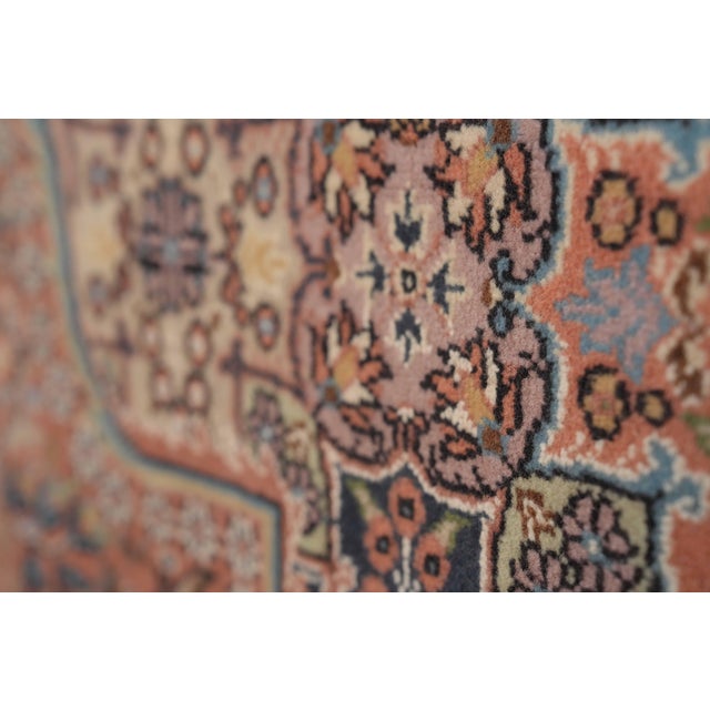 1970s Vintage Persian Handmade Wool 7x10 Orange Area Rug For Sale In San Francisco - Image 6 of 11