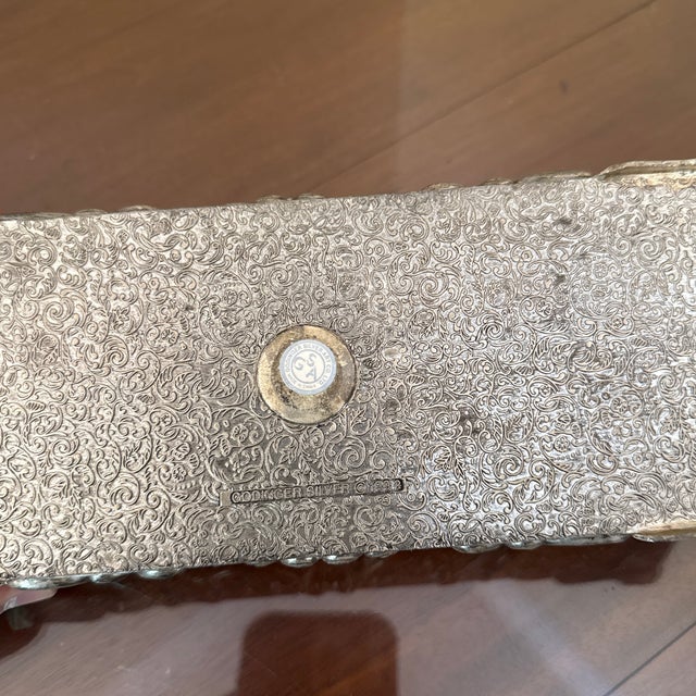 Silver Late 20th Century Vintage Godinger Jewelry Box Silver Plated For Sale - Image 8 of 8