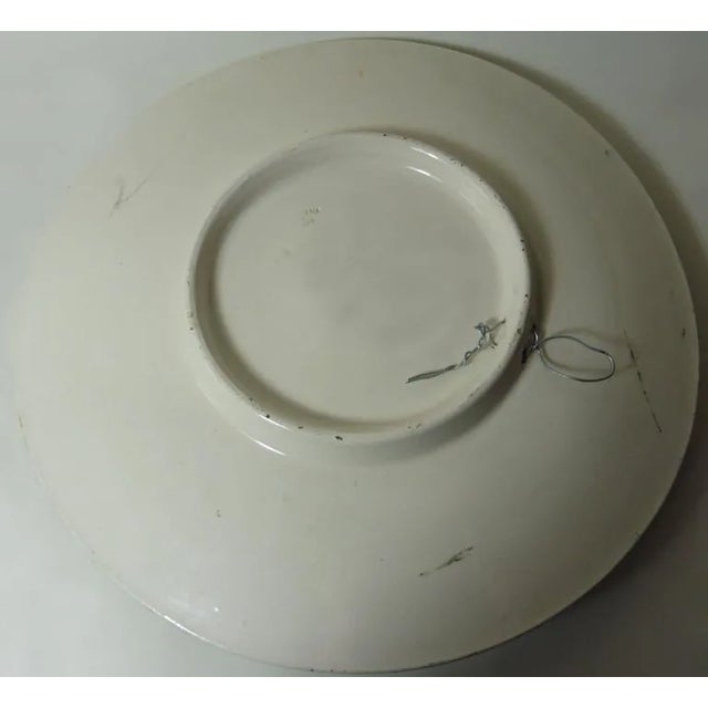 Farmhouse 19th Century Antique Majolica Grapes Decorative Plate For Sale - Image 3 of 4