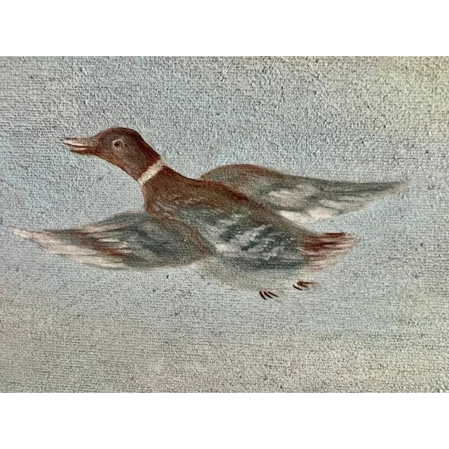 Blue English Oil on Canvas Depicting Trio of Spaniels For Sale - Image 8 of 12