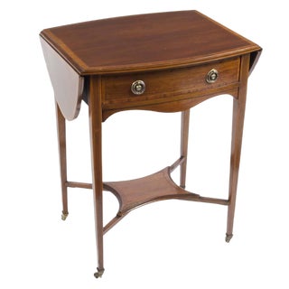 20th Century Edwardian Inlaid Occasional Table For Sale