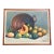 1970’s Original Still Life Painting With Copper Pot & Fruit Original Wood Frame Signed For Sale
