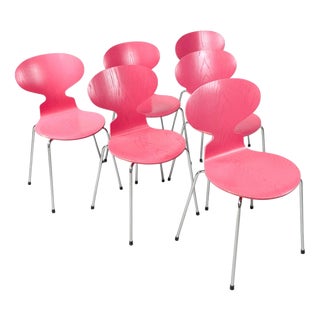 Model 3101 The Ant Chairs by Arne Jacobsen for Fritz Hansen, 1970s, Set of 6 For Sale
