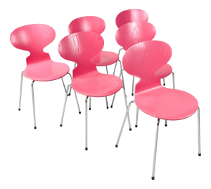 Model 3101 The Ant Chairs by Arne Jacobsen for Fritz Hansen, 1970s, Set of 6