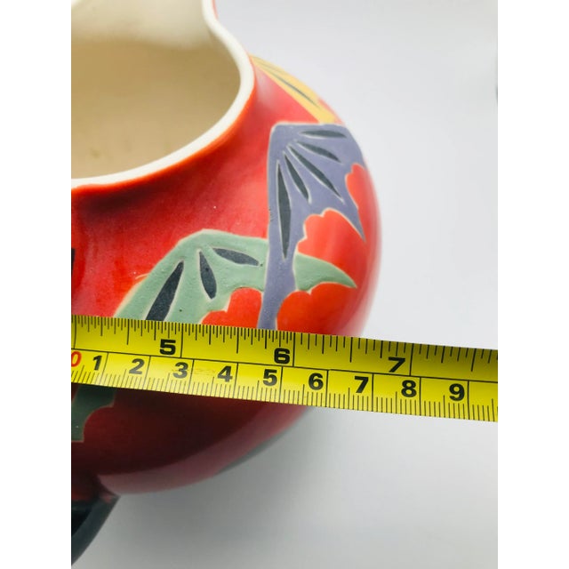 Antique Art Deco Kinkozan Japan Satsuma Pitcher For Sale - Image 11 of 12