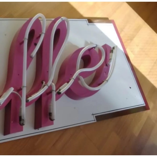 Premium Vintage "Caffe" Neon Sign For Sale - Image 4 of 4