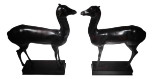 Chiurazzi, Pompeian Deer from Herculaneum, 1930, Bronzes, Set of 2