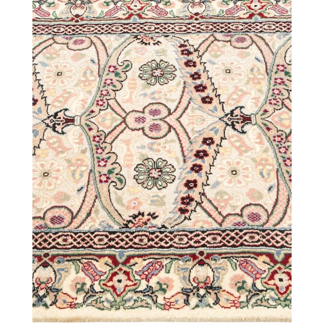 Solo Rugs Mogul, One-of-a-Kind Hand-Knotted Area Rug in Ivory, 2' 6" x 10' 9" For Sale - Image 4 of 8