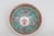 Chinese Porcelain Mun Shou Longevity Bowl Trinket Dish Turquoise With Pink 4972b For Sale - Image 4 of 8