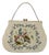Floral Needlepoint Top Handle Handbag, 1950's For Sale