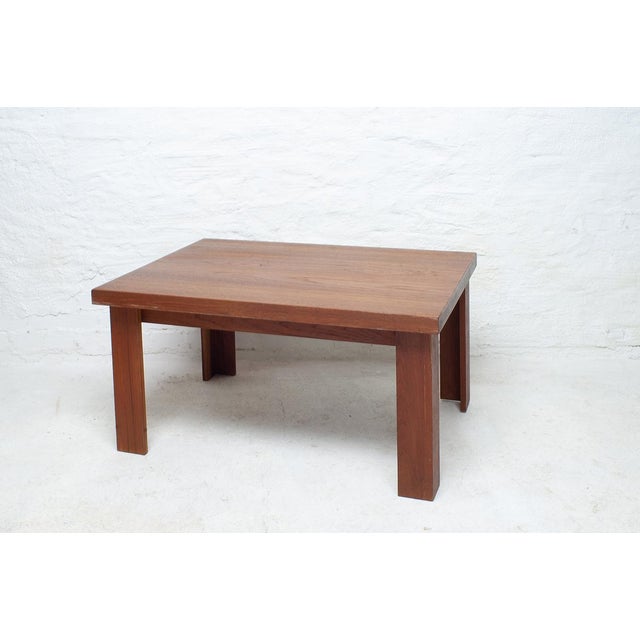 Minimalist Coffee Table in Teak For Sale - Image 4 of 4