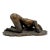 1960s Larry Mohr Bronze Crouching Female Figure Sculpture Signed From Artist Estate For Sale