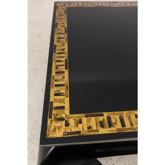 Wood Mid Century Modern Design Black Coffee Cocktail Table For Sale - Image 7 of 12