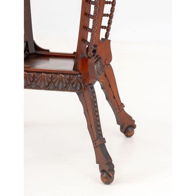 Aesthetic Movement Mahogany Side Table For Sale In New York - Image 6 of 7