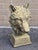 English Cast Stone Wolf Head Bust For Sale - Image 13 of 17