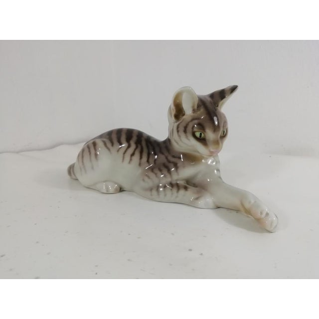 Porcelain 177-9 Cat Figure from Nymphenburg, Germany, 1908 For Sale - Image 15 of 15