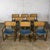 Late 20th Century Late 20th Century Campaign Style Set of 8 Dining Chairs by McGuire Rattan Cane & Navy Leather For Sale - Image 5 of 18