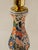 1920s Antique French Faience Table Lamp by Géo Martel with New Velvet Shade For Sale - Image 5 of 11