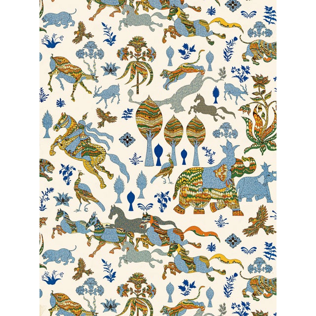 A fashionable twist on a far-off fairytale, Legends intertwines Medieval knights and Indian animals, decorated with an...