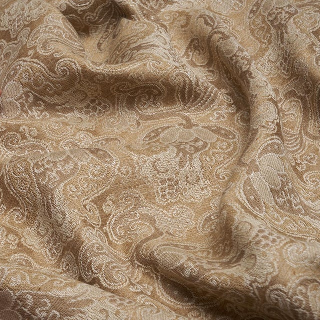 2020s SAMPLE - Schumacher Tulipano Fabric In Caramel For Sale - Image 5 of 5
