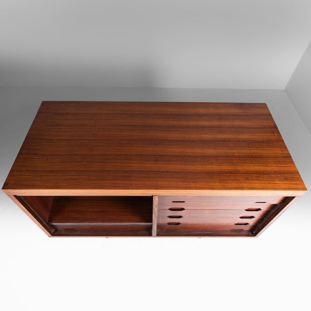 Mid-Century Double-Sided Wooden Sideboard, 1950s For Sale - Image 15 of 18