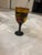Vintage wooden khokhloma chalices hand painted with red, black, gold, and a floral design. 6 large sized, 6 small sized....