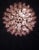Glass Spherical Murano Glass Candelier with 140 Pink Glasses For Sale - Image 7 of 18