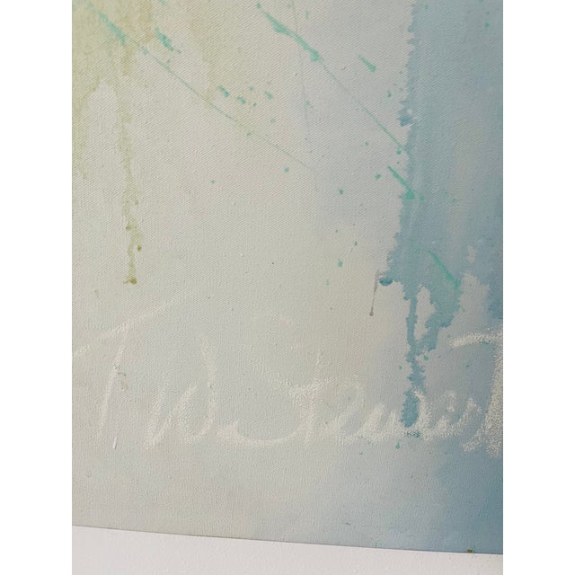 Large Impressive Modern Abstract Art Painting Tw Stewart For Sale - Image 4 of 4