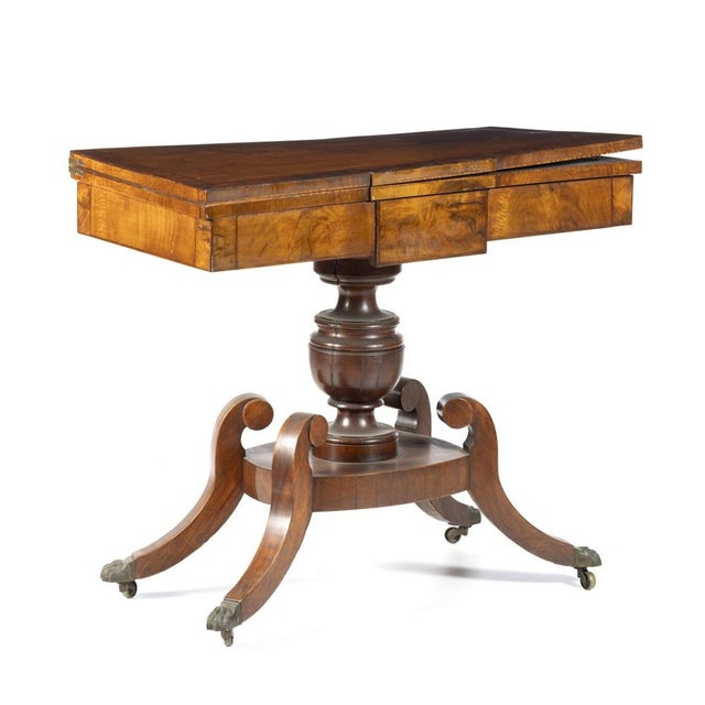 Brown Noble Wood Game Table, 1800s For Sale - Image 8 of 8