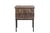 This Vintage Indian Teak and Brass Small Chest on Iron Legs/Side Table is crafted from solid teakwood, adorned with brass...