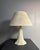 Animal Skin Mid-Century Suede Leather Mushroom Table Lamp, 1960s For Sale - Image 7 of 14