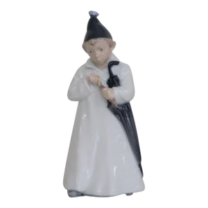 Royal Copenhagen Denmark 1145 the Sandman Boy With Umbrella