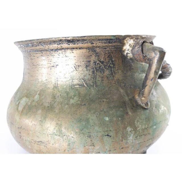 Bronze 17th Century European Heavy Bronze Posnet Cook or Stew Pot For Sale - Image 8 of 13
