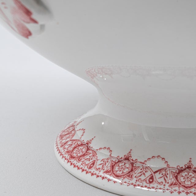 20th Century Belgian Special Edition Porcelain Tureen With Lid For Sale - Image 13 of 18