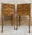 Elegant pair of coffee tables or bedside tables in antique Luigi XV style from the 1940s, rare and fine in walnut. This...