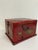 Chinese Vintage Red Chinese Scholar's Lacquer Storage Box with Calligraphy Interior For Sale - Image 3 of 17