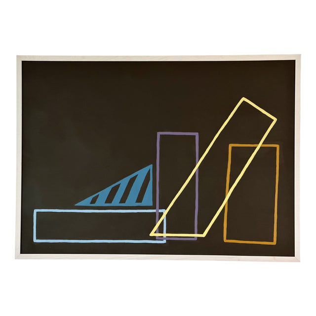 Amanda Andersen, Wireframe Brown Stack, 2020, Mixed Media on Paper For Sale