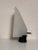 Prandina wall lamp, sandblasted glass and metal, Italy circa 1980. Good condition. Works. This piece has an attribution...
