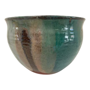 Late 20th Century Glazed Pottery Bowl