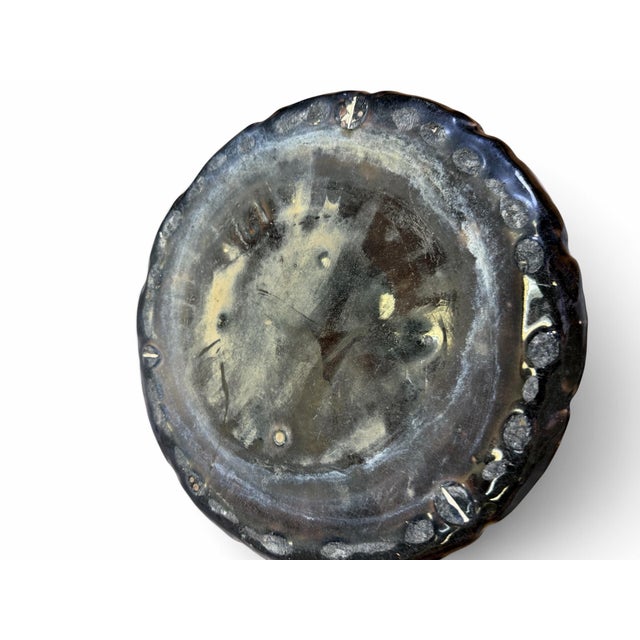 Ceramic Antique Brush-McCoy Blended Glaze Art Nouveau Umbrella Stand For Sale - Image 7 of 8