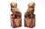 1950's Rare Kutani Japanese Ceramic Hand Painted 22 Carat Gold Painted Foo Dog Lions Pair Of For Sale - Image 4 of 12