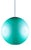 Italian Turquoise Ceiling Lamp by Fontana Arte For Sale - Image 6 of 6